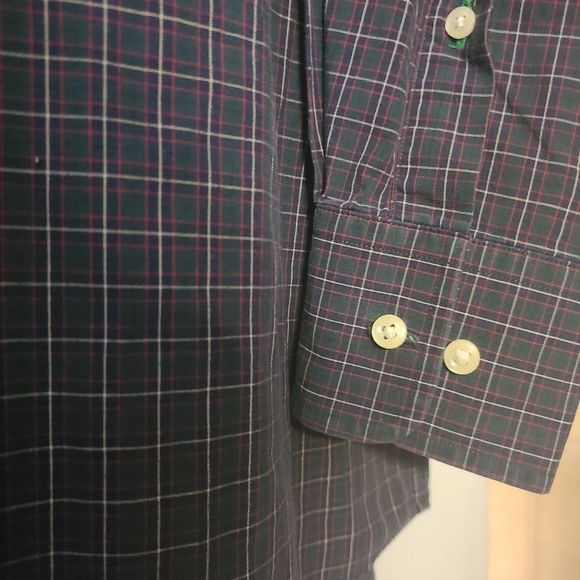 Tommy Hilfiger size 17-17½ multi colored dress shirt - Picture 4 of 11